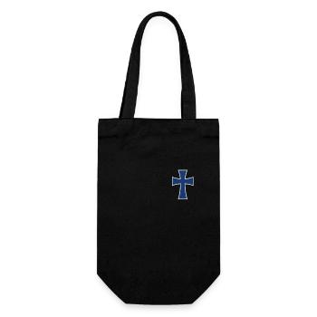 Jesus Christus Christlich Christentum Gott Bibel - Geschenkbeutel für Flaschen - Schwarz - Vorne