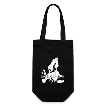 Europe Map EU Holidays Peace Travel - Gift Bag for Bottles - black - Front