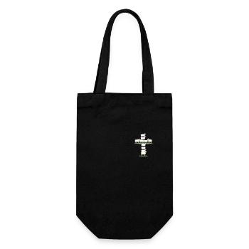 Jesus Christ Christian Christianity God Bible - Gift Bag for Bottles - black - Front