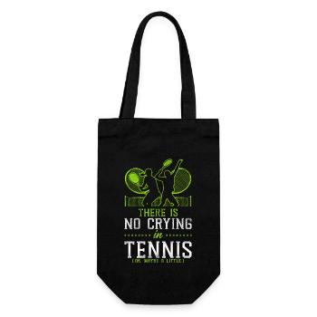Funny Tennis Player Racket There - Gift Bag for Bottles - black - Front