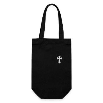 Jesus Christ Christian Christianity God Bible - Gift Bag for Bottles - black - Front