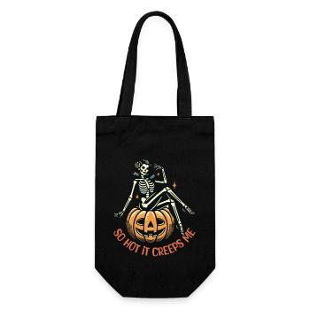 tellement chaud que ça me fait peur Lustiger Halloween Spruch - Sac à bouteille - noir - Devant