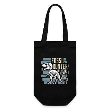 Un chasseur de fossiles découvre les secrets de la collection de fossiles - Sac à bouteille - noir - Devant