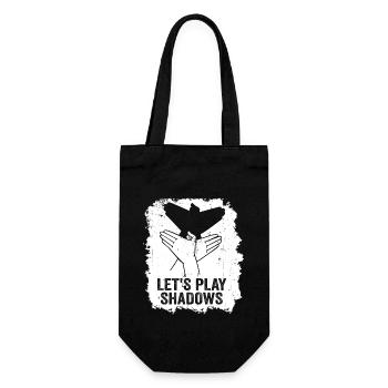 Let's Play Shadows Shadow Puppetry - Geschenkbeutel für Flaschen - Schwarz - Vorne