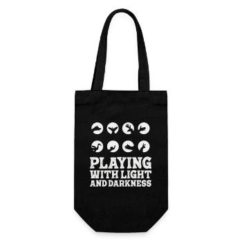 Shadow Puppetry Theater Show Art - Gift Bag for Bottles - black - Front