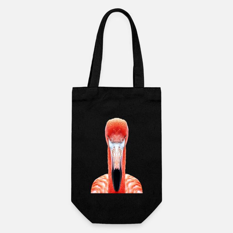 Flamingo - Geschenkbeutel für Flaschen - Schwarz