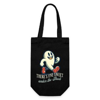 Funny Ghost Disguise Halloween Outfit - Gift Bag for Bottles - black - Front