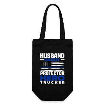 Mari Papa Protecteur Héros Camionneur - Sac à bouteille - noir - Devant