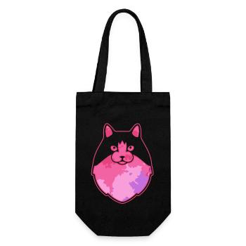 Cute Ragamuffin cat Face - Gift Bag for Bottles - black - Front