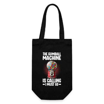 Gumball Machine Chewing Gum Machine - Gift Bag for Bottles - black - Front