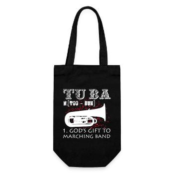 Tuba Definition - Gift Bag for Bottles - black - Front