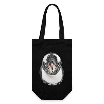 Penguin - Gift Bag for Bottles - black - Front