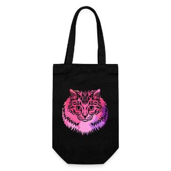 Siberian Cat Siberian Cat Colorful - Gift Bag for Bottles - black - Front