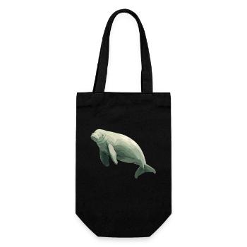 Seekuh Dugongs Dugong - Geschenkbeutel für Flaschen - Schwarz - Vorne