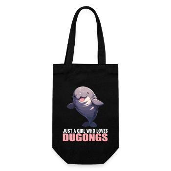 Seekuh Dugongs Dugong - Geschenkbeutel für Flaschen - Schwarz - Vorne
