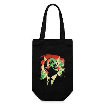 MLK Patrimoine afro-américain Mois de l’histoire des Noirs - Sac à bouteille - noir - Devant