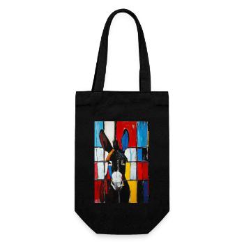 Âne - Sac à bouteille - noir - Devant