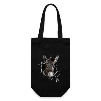 Donkey - Gift Bag for Bottles - black - Front