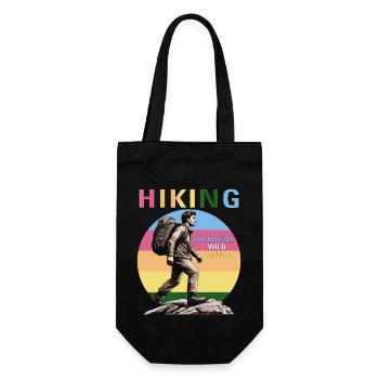 BERGSTEIGER HIKING - Geschenkbeutel für Flaschen - Schwarz - Vorne