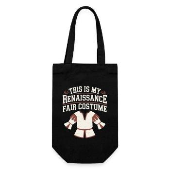 Renaissance Fair Outfit Medieval Ren Faire - Gift Bag for Bottles - black - Front