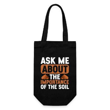 Bodenwissenschaftler Soil Science - Gift Bag for Bottles - black - Front