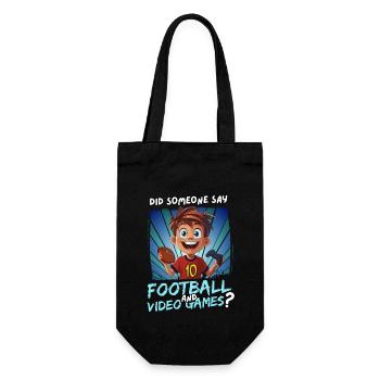 10e anniversaire Football et jeux pour les enfants de 10 ans - Sac à bouteille - noir - Devant
