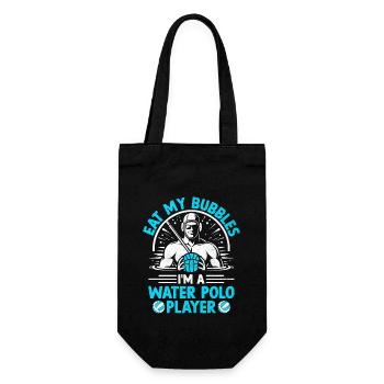 Eat My Bubbles I'm A Water Polo Player Aquatic Pol - Gift Bag for Bottles - black - Front