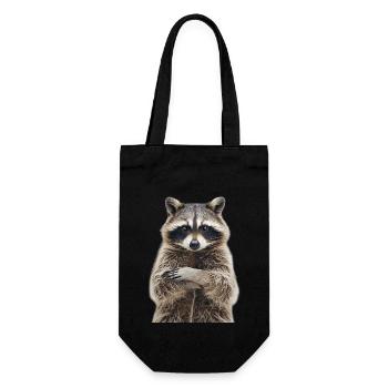 Raton laveur - Sac à bouteille - noir - Devant