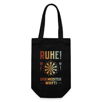 Dart Gift Dartboard Darts Player Bullseye - Gift Bag for Bottles - black - Front