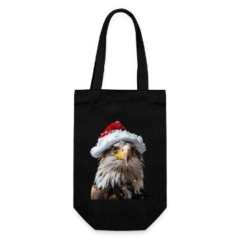Adler - Geschenkbeutel für Flaschen - Schwarz - Vorne
