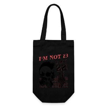 I Am 22 Plus Middle Finger - 23rd Birthday - Gift Bag for Bottles - black - Front