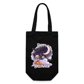 Halloween – Happy Halloween Cute Bats - Gift Bag for Bottles - black - Front