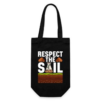 Bodenwissenschaftler Soil Science - Geschenkbeutel für Flaschen - Schwarz - Vorne