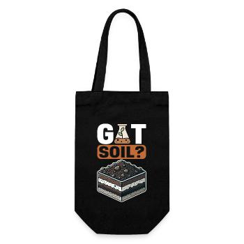Bodenwissenschaftler Soil Science - Geschenkbeutel für Flaschen - Schwarz - Vorne