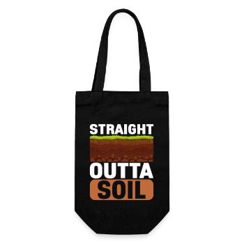 Bodenwissenschaftler Soil Science - Geschenkbeutel für Flaschen - Schwarz - Vorne