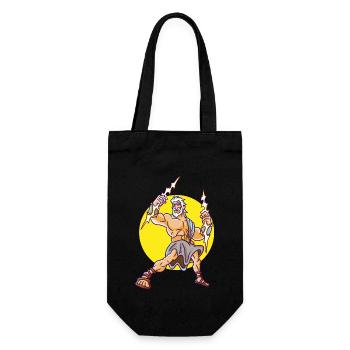 Ancient God Greek Zeus Mythology - Gift Bag for Bottles - black - Front