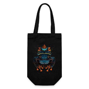 Frog - Gift Bag for Bottles - black - Front
