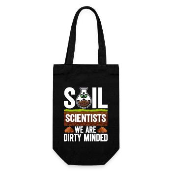 Bodenwissenschaftler Soil Science - Geschenkbeutel für Flaschen - Schwarz - Vorne
