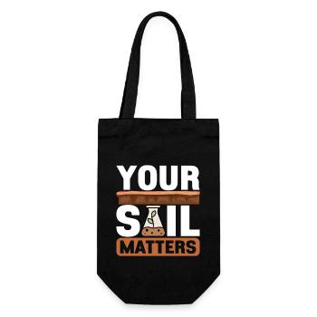 Bodenwissenschaftler Soil Science - Gift Bag for Bottles - black - Front