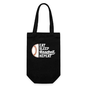 Baseball Sport Baseballspieler Pitcher Catcher USA - Geschenkbeutel für Flaschen - Schwarz - Vorne