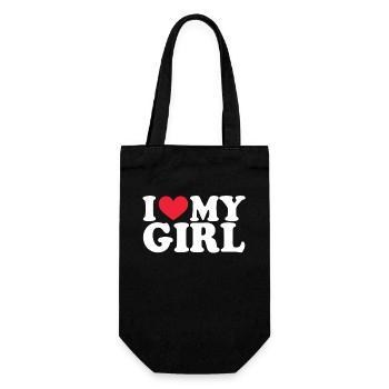 Petite amie Petite amie Relation Couple Amour Couple - Sac à bouteille - noir - Devant