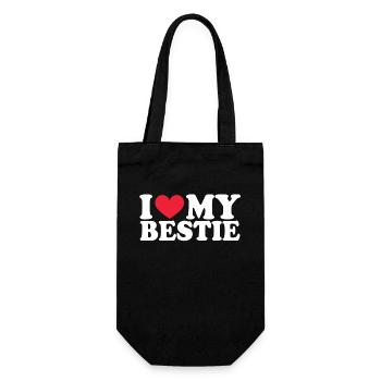 Petite amie Petite amie Relation Couple Amour Couple - Sac à bouteille - noir - Devant