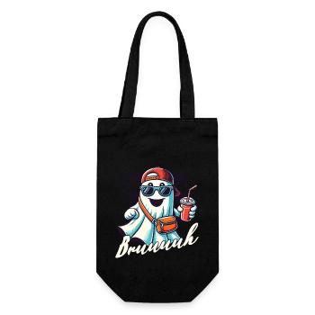 Scary Halloween Ghost Broth - Gift Bag for Bottles - black - Front