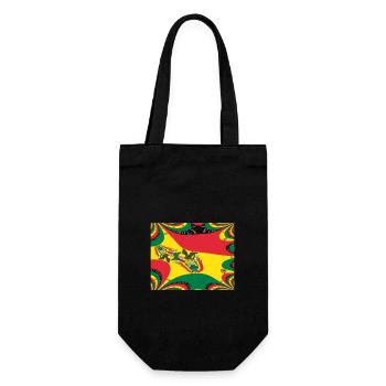 Bolivien Flagge La Paz - Geschenkbeutel für Flaschen - Schwarz - Vorne