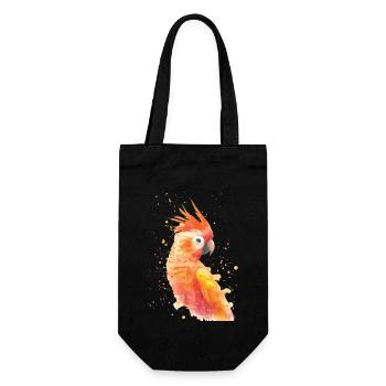 Perroquet - Sac à bouteille - noir - Devant