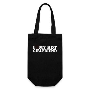 Girlfriend Girlfriend Relationship Couple Love Couple - Gift Bag for Bottles - black - Front