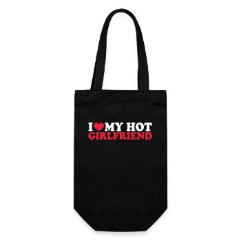 Girlfriend Girlfriend Relationship Couple Love Couple - Gift Bag for Bottles - black - Front