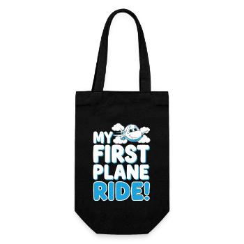 My First Plane Ride First Time Flying Adventure - Gift Bag for Bottles - black - Front