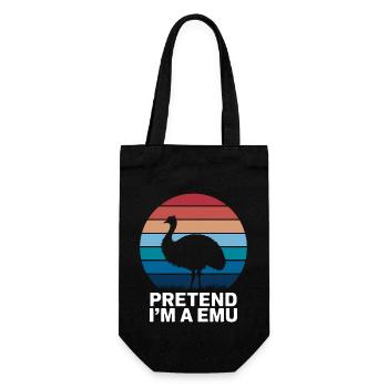 Emu Saying Australia Emus Funny Emu Gift - Gift Bag for Bottles - black - Front