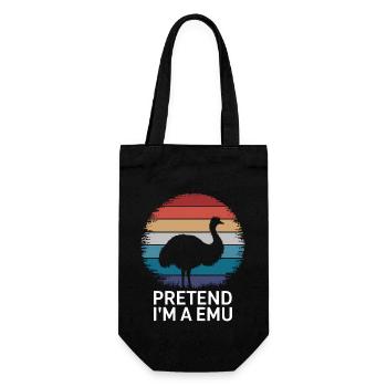 Emu Saying Australia Emus Funny Emu Gift - Gift Bag for Bottles - black - Front